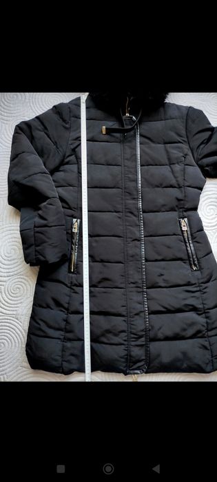Elegancki płaszczyk ocieplany Stradivarius L