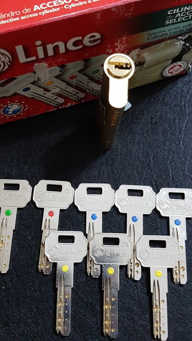 Fechadura Canhão C3S Lince 40x32mm | 4 grupos Chaves função diferente