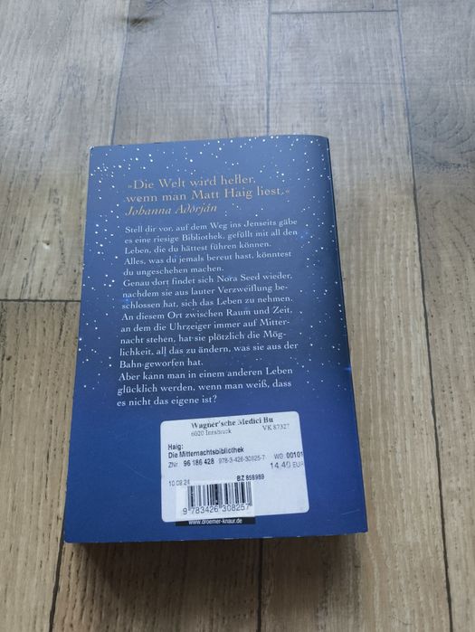 Книга німецькою мовою — Die Mitternachtsbibliothek, стан ідеальний