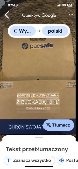 Portfel RFID sprzedam