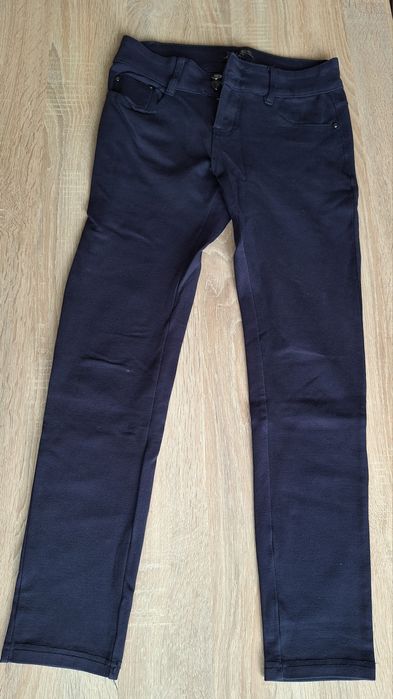 Damskie skinny 36/38 S/M granatowe