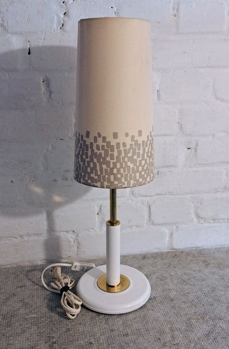 Lampa stołowa vintage retro mid-century + komplet abażurów (3 szt.)