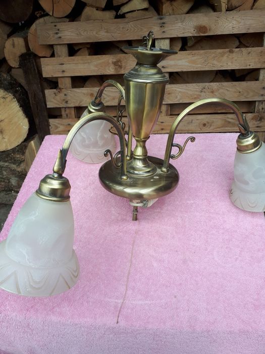 Lampa wisząca 3 klosze