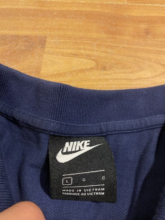 (М) NIKE футболка поло polo хлопковая синяя синя хлопок