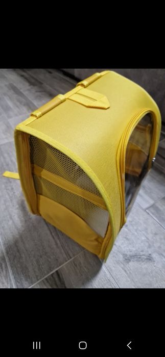 Mochila de transporte de animal.  Novo
