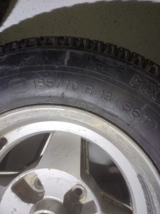 Jantes 13 4x100 com pneus