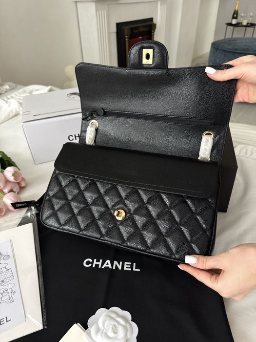 Сумка Chanel Black Texture 30 золота та срібна фурнітура