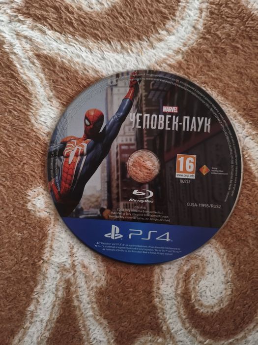 Диск spider man ps4 - ps5