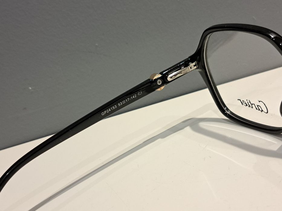 CARTIER damskie nowe czarne oprawki okulary korekcyjne