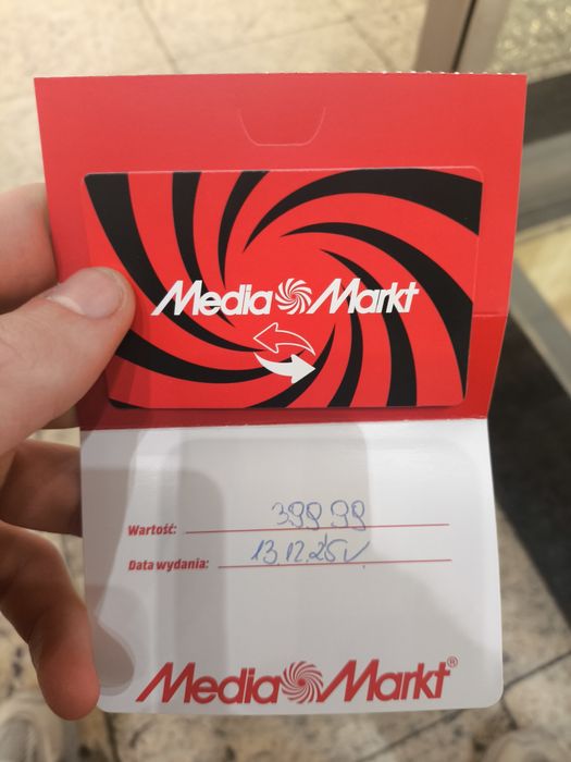 Karta podarunkowa Media Markt 399 zl