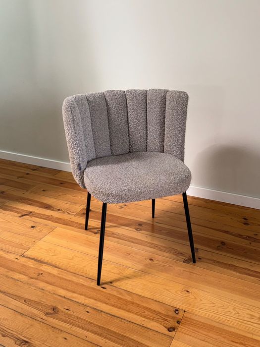 Cadeiras x4, Kave Home tecido cordeiro cinzento