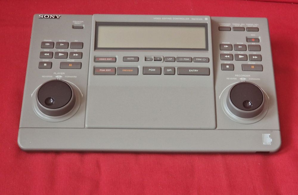 Contrôleur De Montage Vidéo SONY RM-E500 – Occasion Fonctionnel