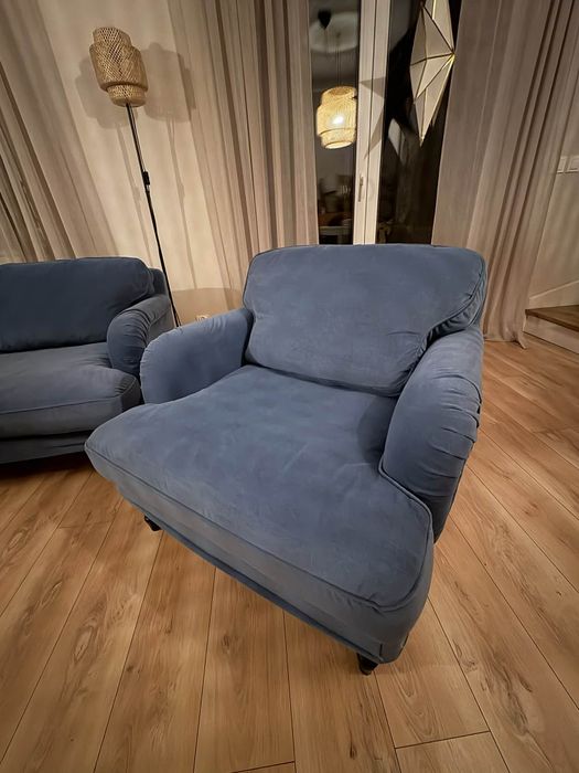 Sofa Ikea stocksund fotel, zestaw do salonu kanapa