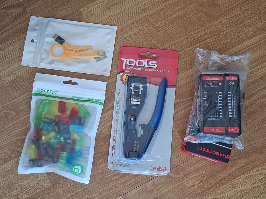 кримпер коннекторы тестер rj45