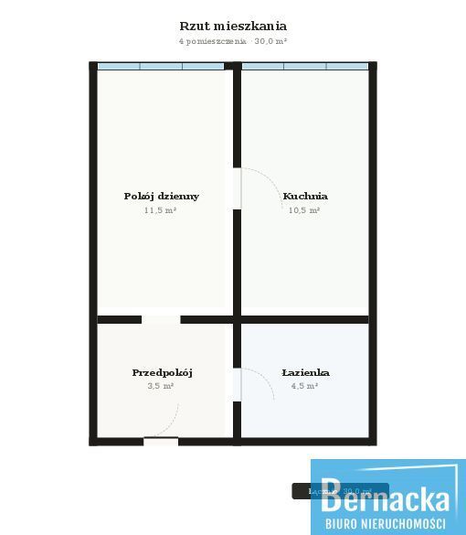 Kawalerka, 30 m2, Szczepin, blisko centrum