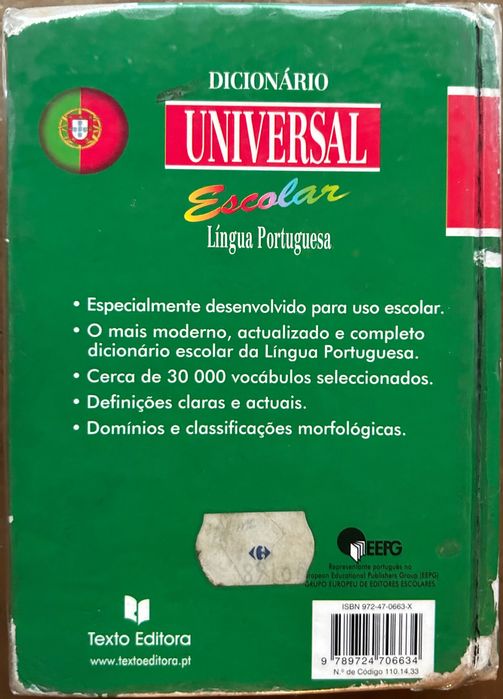 Dicionário Universal Escolar Língua Portuguesa