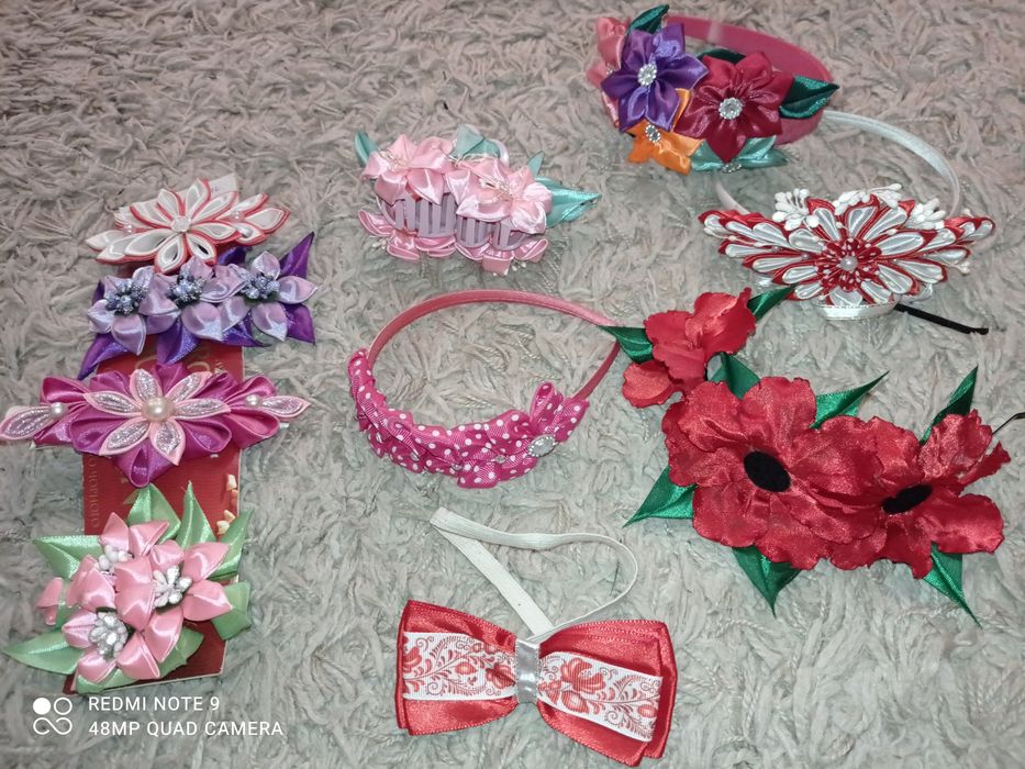 Заколки, резинки, обручі, пов'язки ручна робота