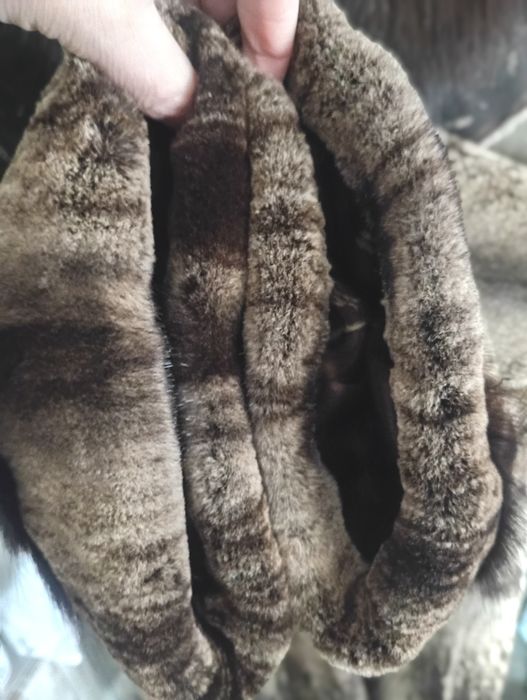 Kopengagen. Ог 110см. Норковая шуба с соболем. Натуральная шуба