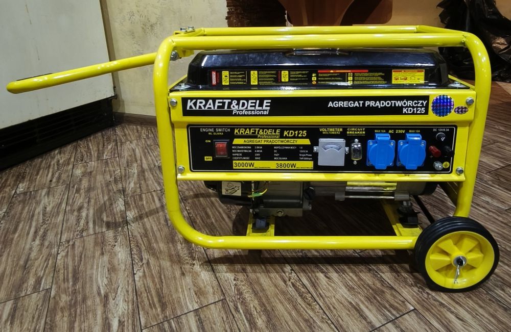 Бензиновий генератор KRAFT & DELE KD125 3.8kW однофазний із 4-тактним