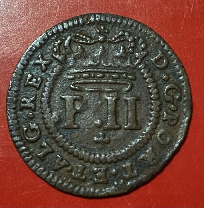 Coin (2088) D. Pedro II - Three Reis 1699