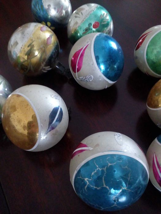 Stare bombki choinkowe z prl- 12 szt.