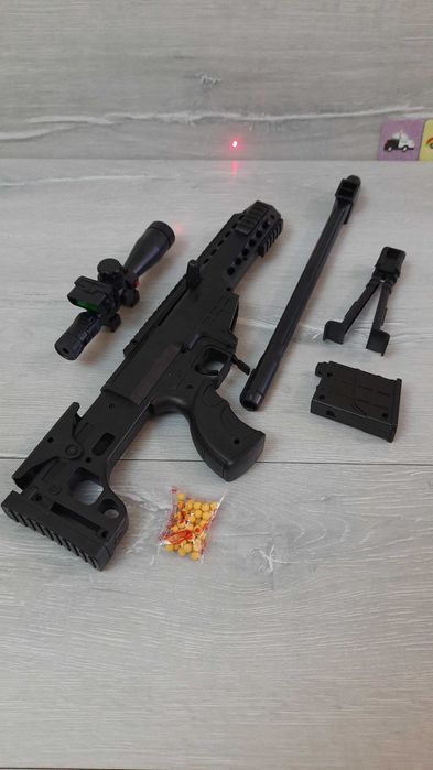 Снайперская детская винтовка 64см, на пульках 6мм, 991