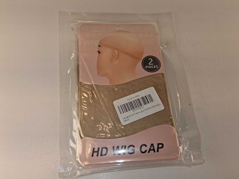 E021 Zestaw 2 Sztuki Czapka Pod Perukę HD Wig Cap UltraRozciągliwaNude