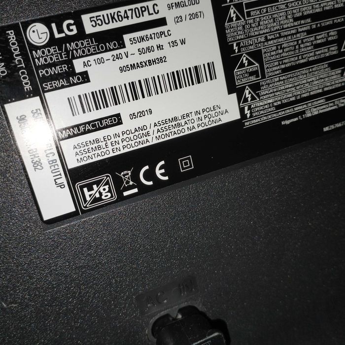 Telewizor LG 49 lub 55 cali SMART