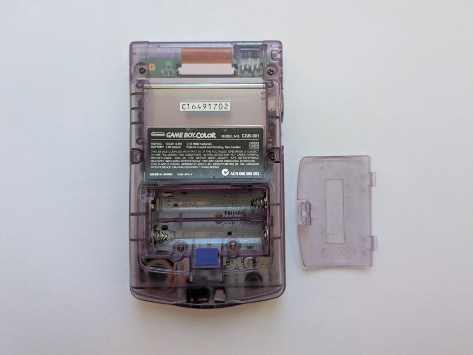 Game Boy Color Roxo Transparente + Caixa