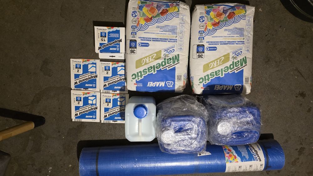 Hydroizolacja płynna MAPEI - kompletny zestaw