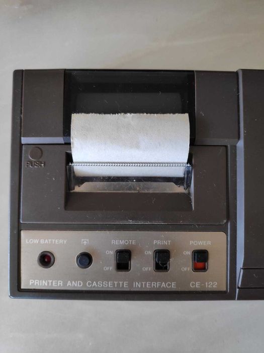 Sharp PC-1211 Pocket Computer with CE-122 Printer and Cassette Interface64297675356418123