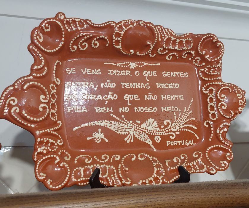 Conjunto de 6 peças de loiças em barro