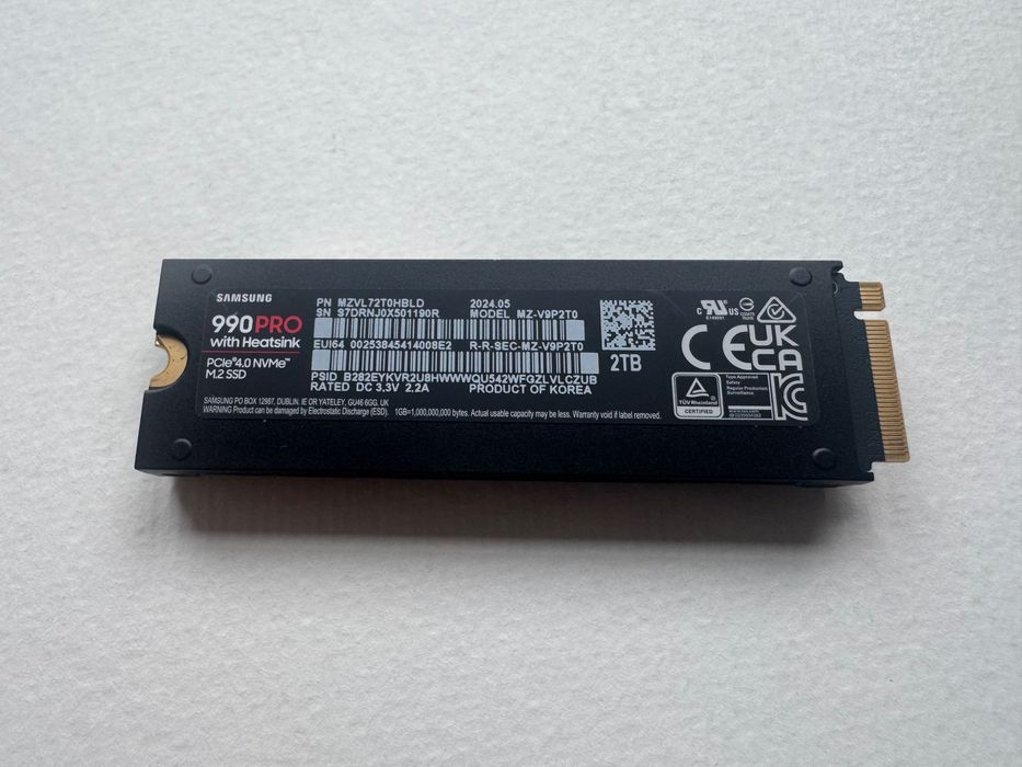 SSD M.2 2280 Samsung 990 Pro c/ Heatsink 2TB