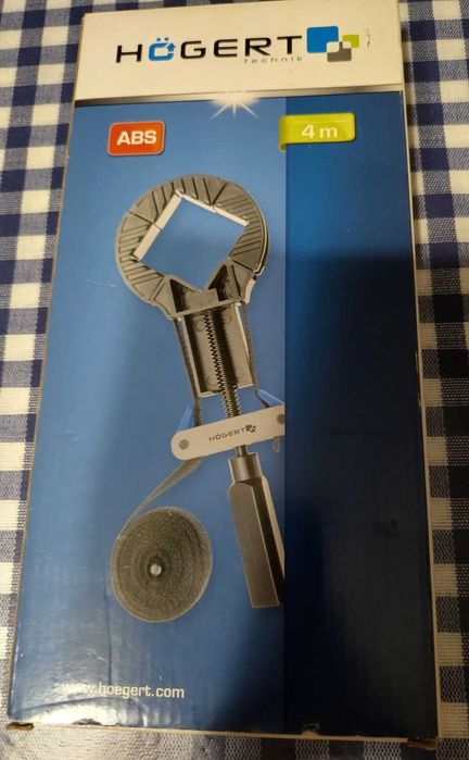 Ścisk stolarski taśmowy 4 metry ABS Hogert technik