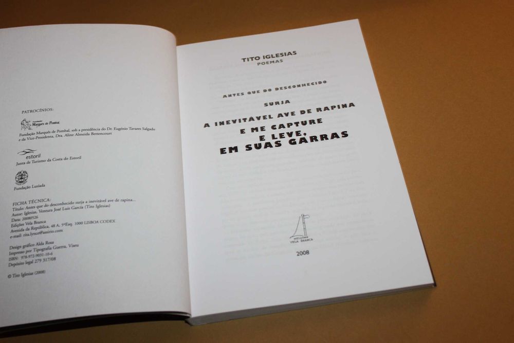 A  Inevitável Ave de Rapina...Tito Iglesias -POEMAS
