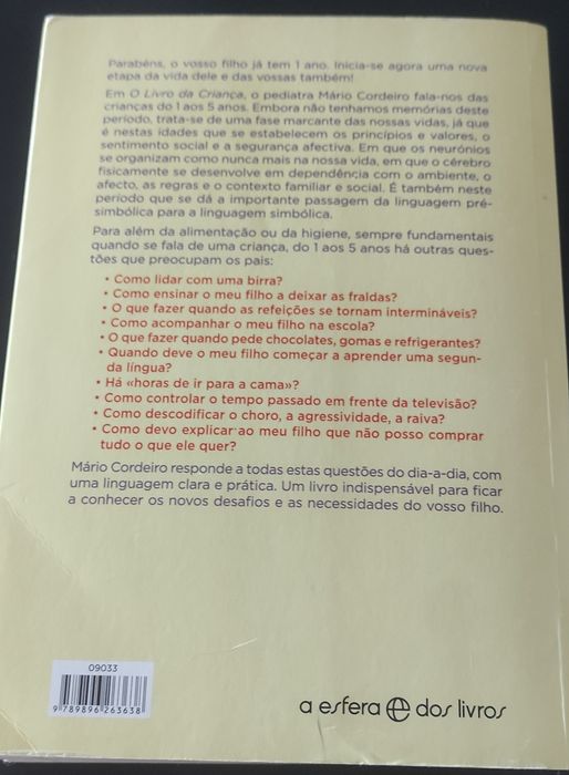 o livro da criança do 1 aos 5 anos