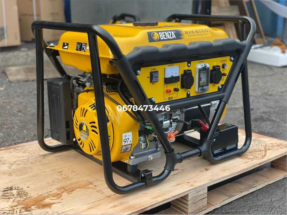 ГЕНЕРАТОР BENZA Bancada BX6000 AVR 6kW 230V Бензин Іспанія ДОСТАВКА