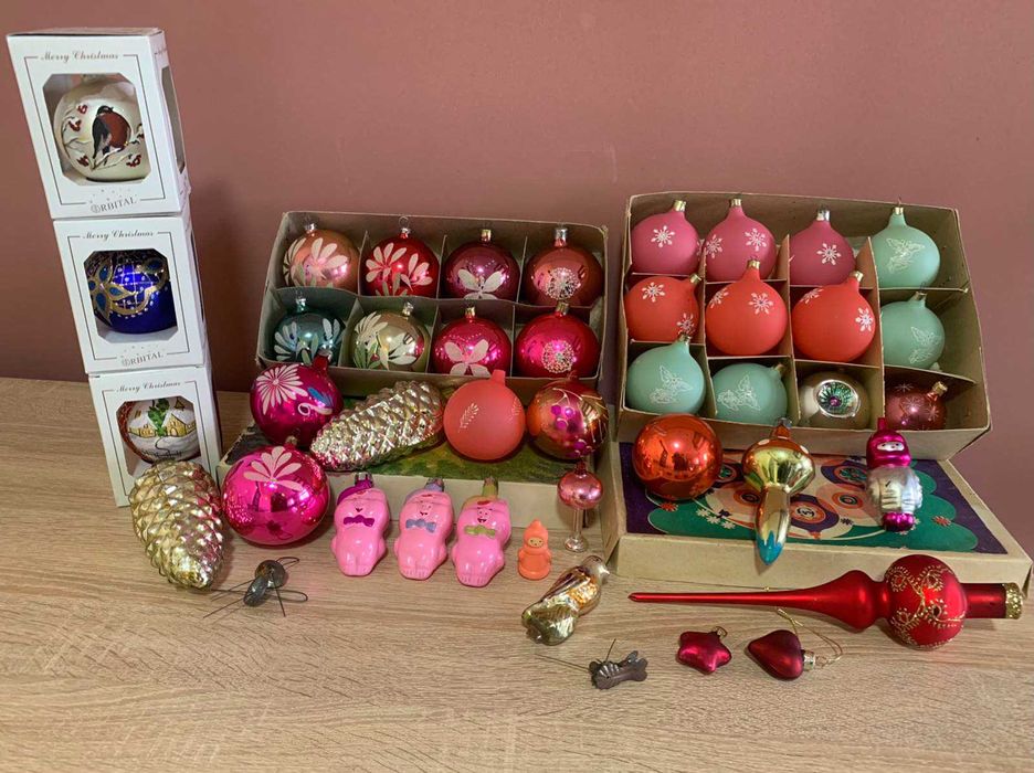 Игрушки новогодние СССР толстые три поросёнка handmade ручная