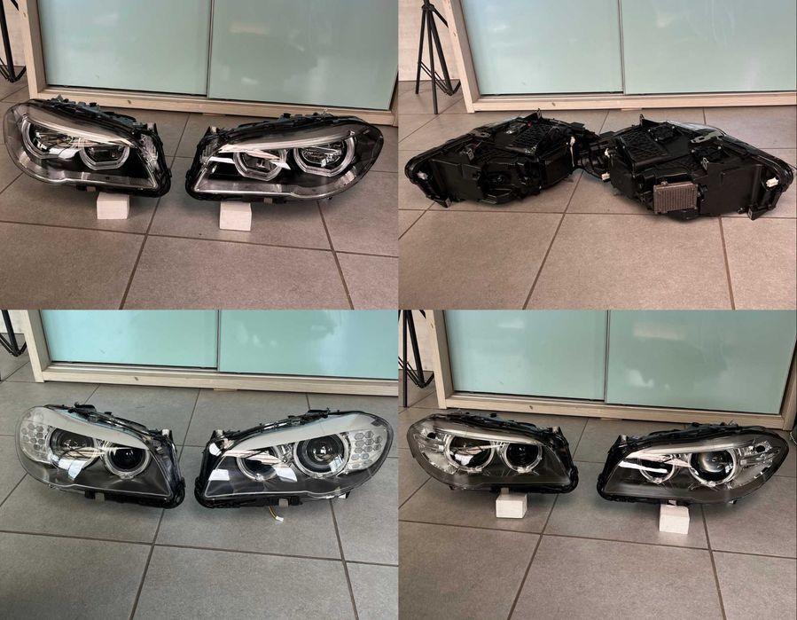 Комплект передних фар БМВ BMW F10 F11 рест дорест xenon lci full led