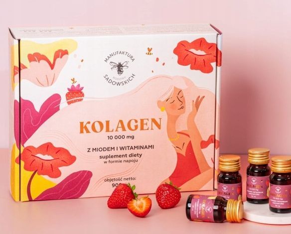 kolagen premium 10 000 mg pasieka sadowskich sadowscy shoty 30x30ml