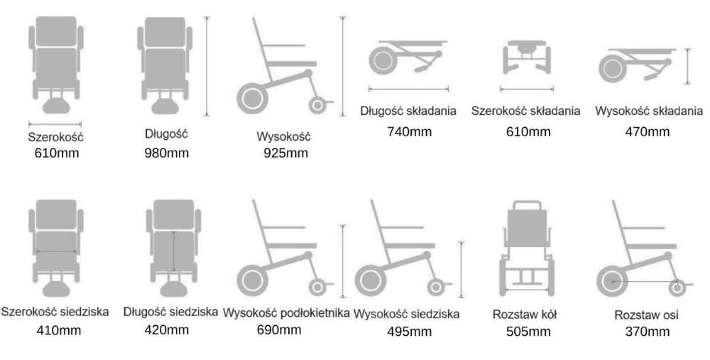 Medilife GO wózek inwalidzki elektryczny NOWY