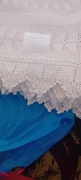 Colcha de renda branca