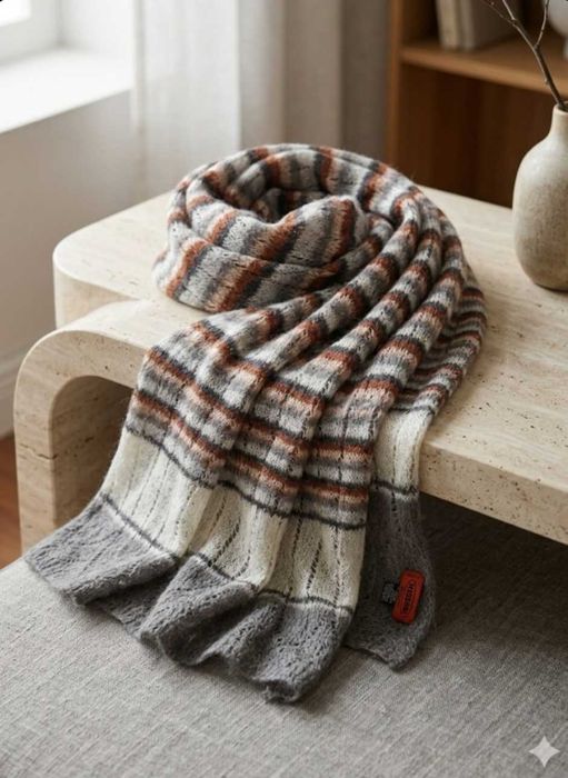 Розкішний довгий палантин Missoni Foulard з мохером, 280 см (оригінал)
