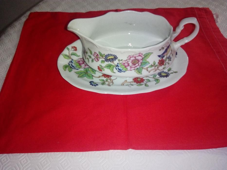 molheira lg (limoges) decorada à mão com prato;suporte flores e velas