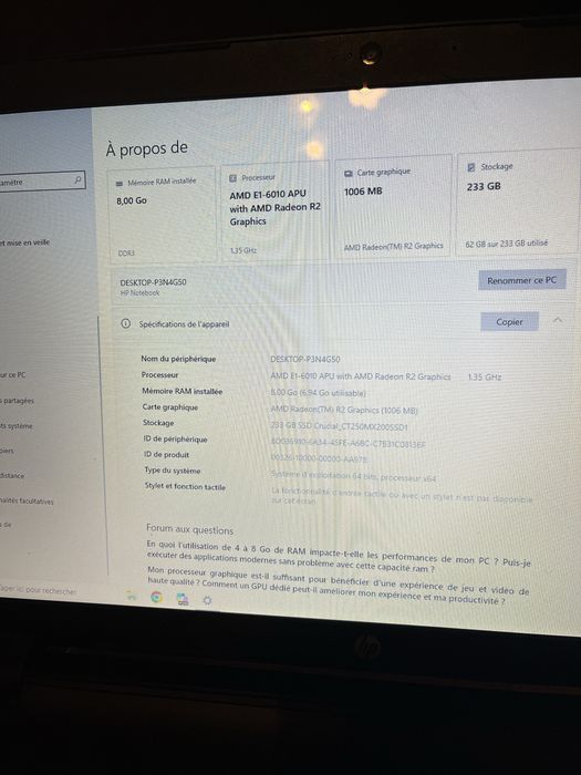 Portatil HP Novo