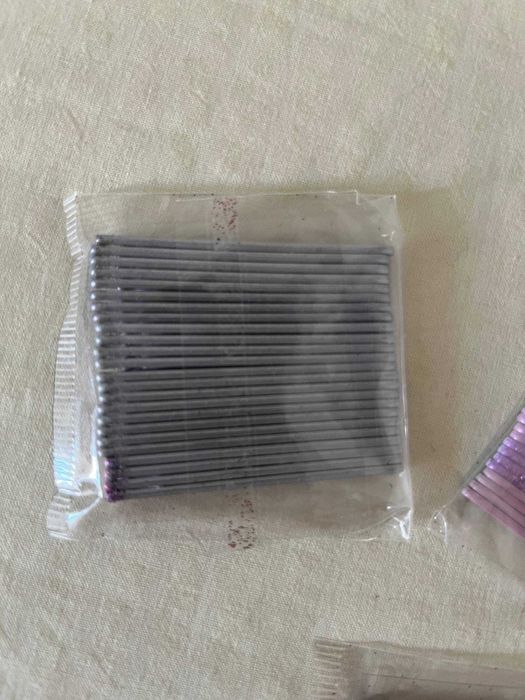 Ganchos de cabelo preto, cinzento e prateado – vários pacotes