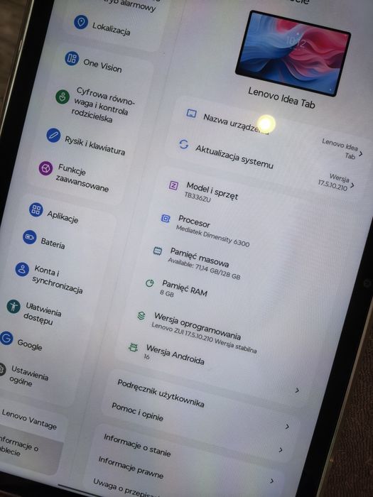 Tablet Lenovo Idea Tab 5g