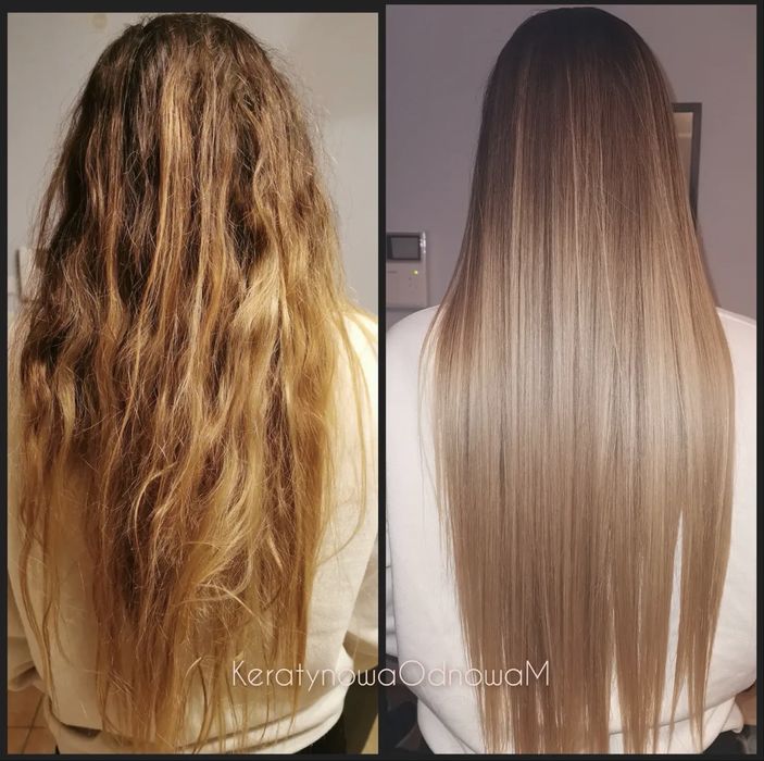 Keratynowe prostowanie włosów