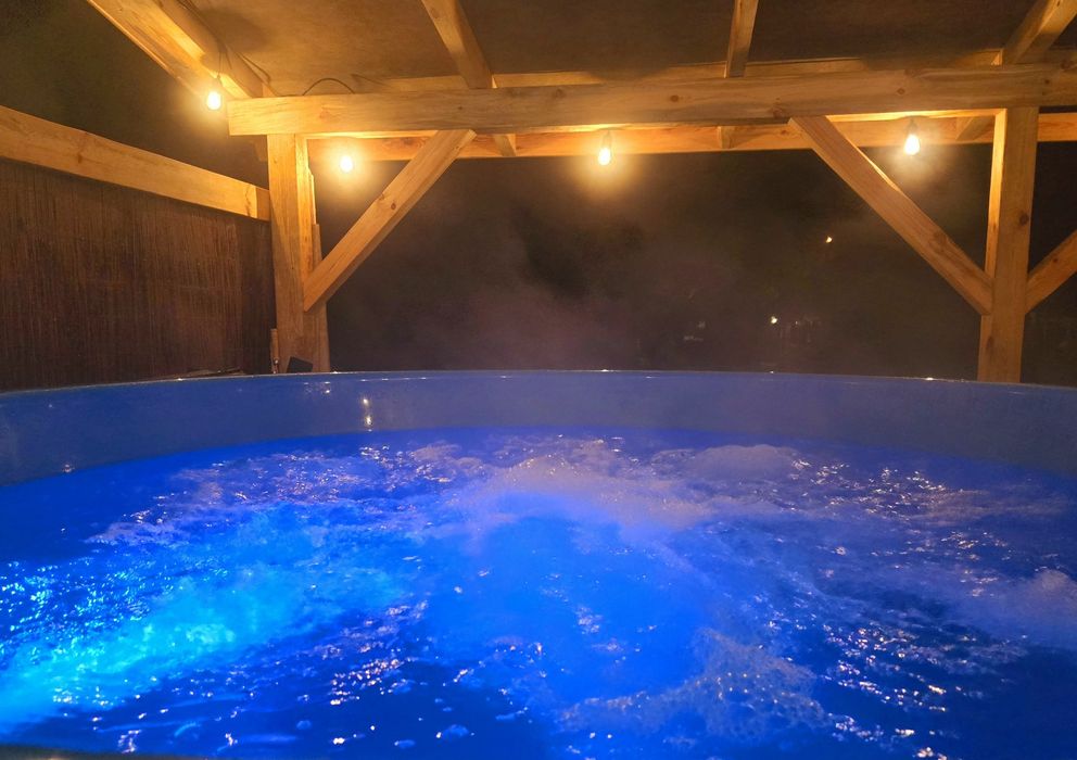 Domki nad rzeką balia jacuzzi Jura krakowsko-częstochowska