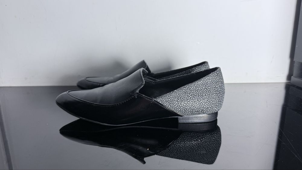 London Rebel | Czarne mokasyny loafers damskie 37 (23–23,5 cm)